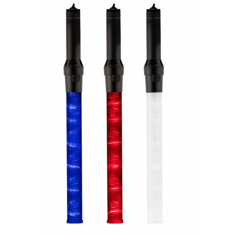 Bâton lumineux clignotant rouge ou bleu à piles LC99405