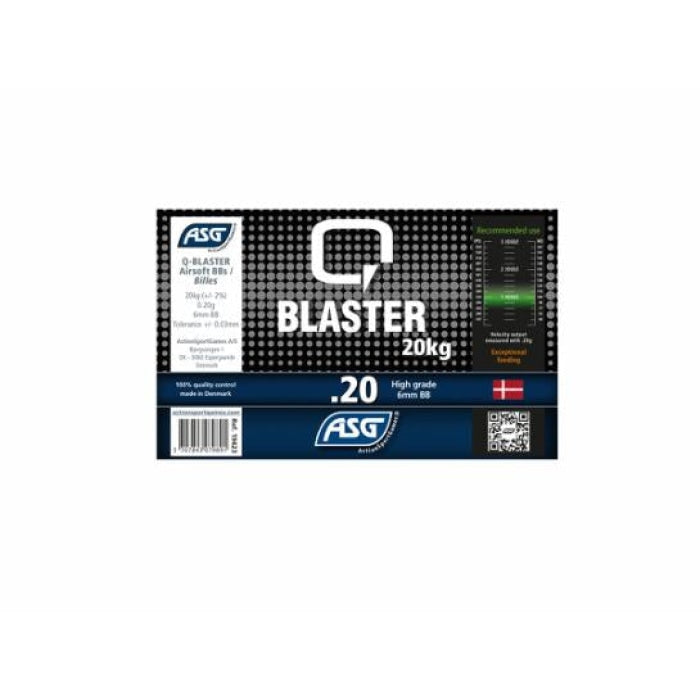 Billes ASG 0.25g Q Blaster en sac par 20 Kg ASG0007