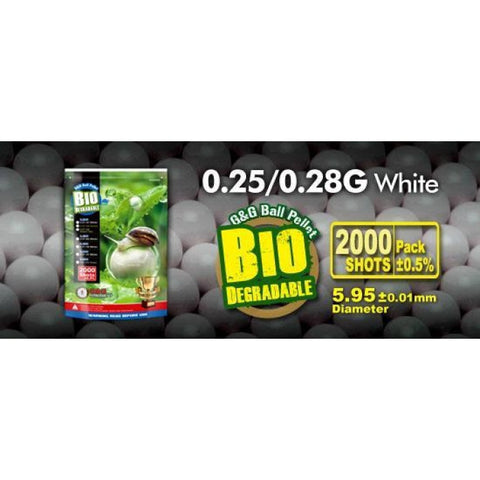 Billes Bio G&G Armament Blanches X2000 - 0.28G S10743