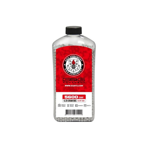 Billes G&G Armament Perfect Blanches en Bouteille X5600 / 0.20G S10734