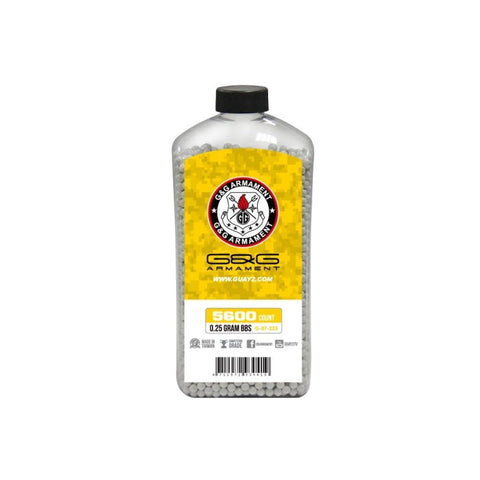 Billes G&G Armament Perfect Blanches en Bouteille X5600 / 0.25G S10735
