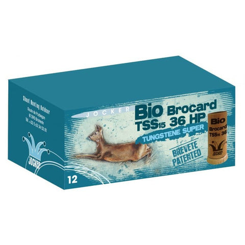 Boite de 10 Cartouches Jocker Bio Brocard TSS 36 HP Cal. 12/76/25