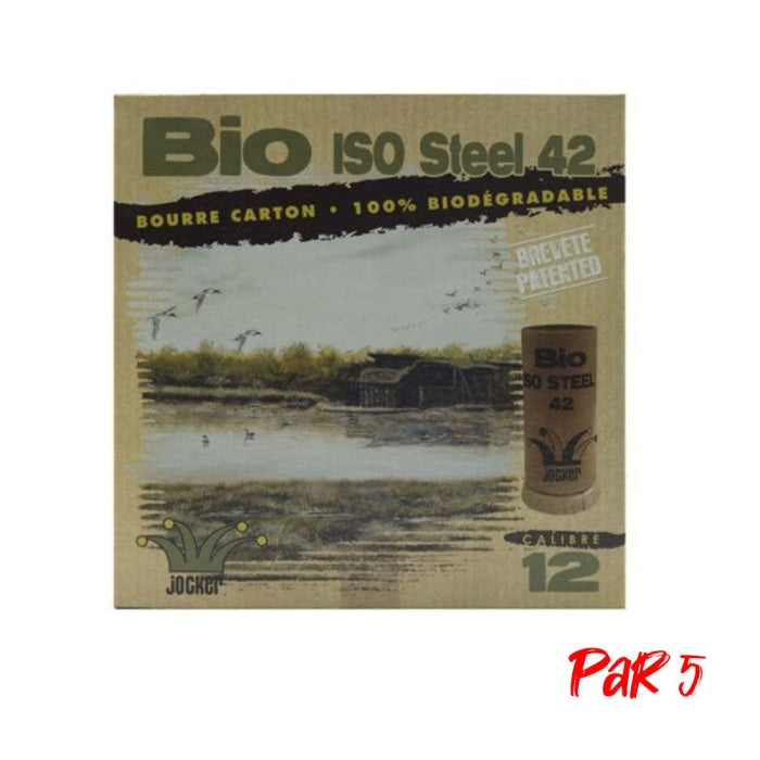 Boite de 25 Cartouches Jocker Bio ISO Steel 42 BJ - Cal. 12/70/25