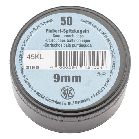 Boîte de 50 cartouches RWS 9 mm Flobert à balle MD691