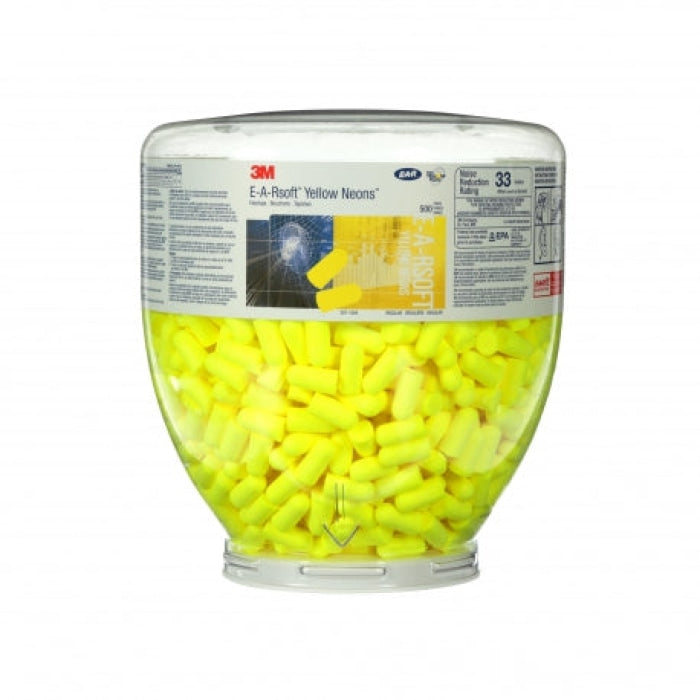 Bonbonne de 500 paire de bouchons Peltor E-A-R™ soft yellow néon