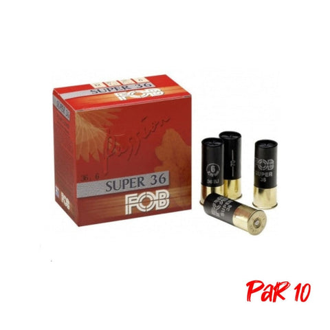 Cartouches à plombs FOB Super 36 - Cal.12/70 - Par 25 1056Q50001P10