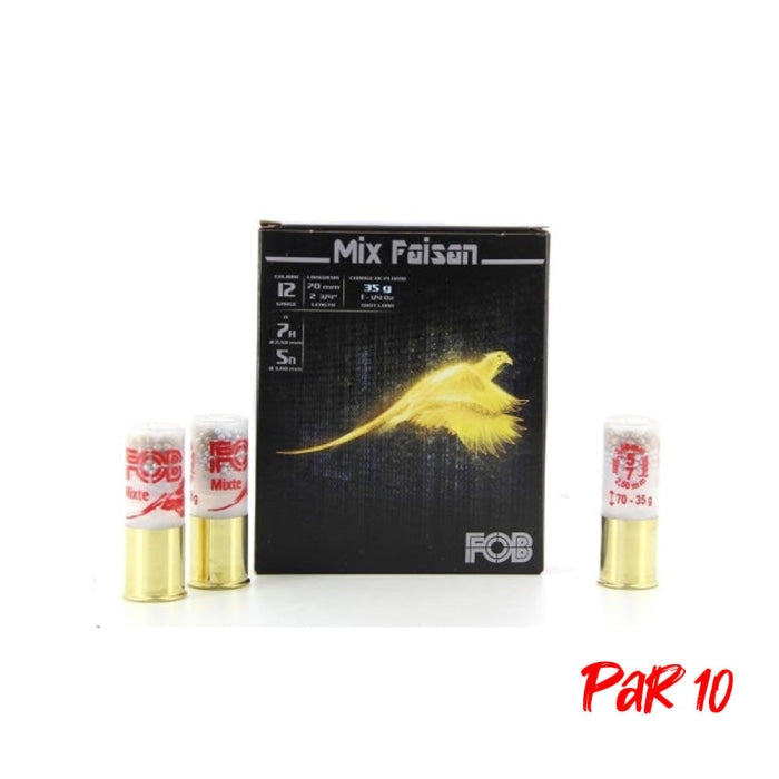 Cartouches de chasse FOB Mix Faisan - Cal.12/70 - Par 10 105JY85H7NP10
