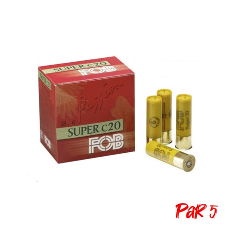 Cartouches de chasse FOB Super 20 - Cal.20/70 - Par 25 1059730004P5