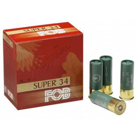 Cartouches de chasse FOB Super 34 - Cal.12/70 - Par 25 1053SY0005