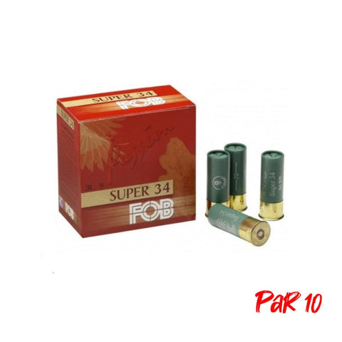 Cartouches de chasse FOB Super 34 - Cal.12/70 - Par 25 1053SY0005P10