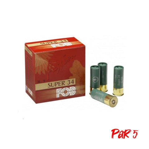 Cartouches de chasse FOB Super 34 - Cal.12/70 - Par 25 1053SY0005P5