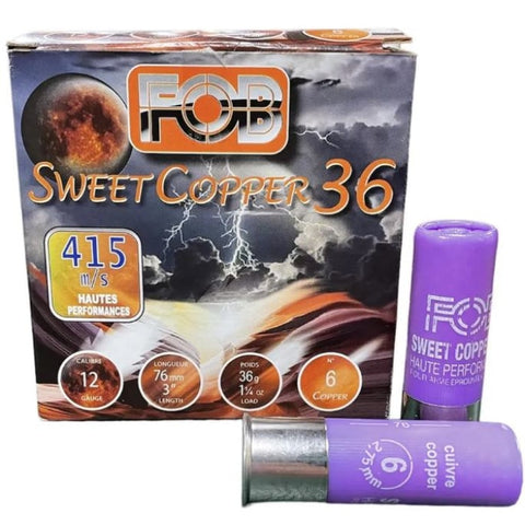 Cartouches de chasse FOB Sweet Cooper 36 HP - Cal.12/76 - Par 25