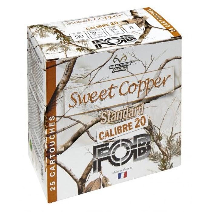 Cartouches de chasse FOB Sweet Cooper HP - Cal.20/70 - Par 25