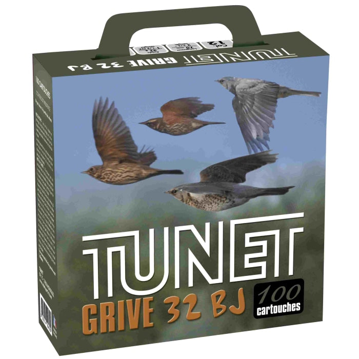 Cartouches de chasse Tunet Grive Pack carton x100 Cal. 12/70 101A80075