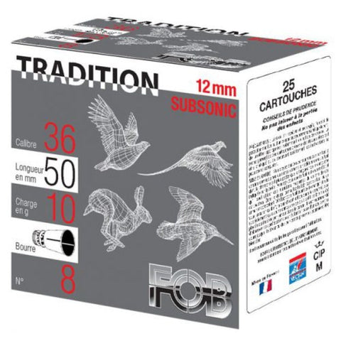 Cartouches FOB 12 mm Subso - Par 25 105TL71008