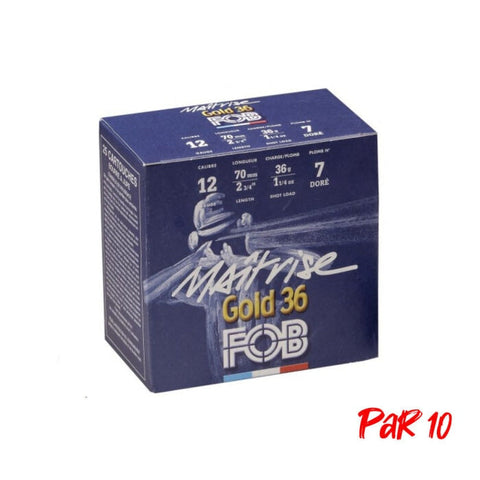 Cartouches FOB Maitrise Gold 36 - Cal.12/70 - Par 25 10505S606HP10
