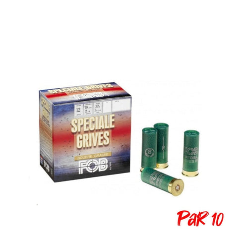 Cartouches FOB Spécial Grive BG - Cal.12/70 - Par 25 10551C0008P10