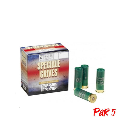 Cartouches FOB Spécial Grive BG - Cal.12/70 - Par 25 10551C0008P5