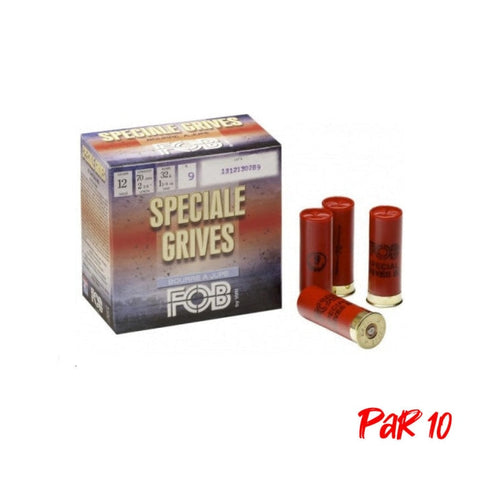 Cartouches FOB Spécial Grive BJ - Cal.12/70 - Par 25 1054272008P10