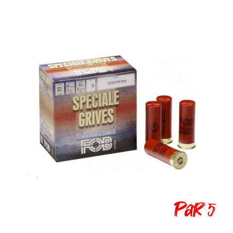 Cartouches FOB Spécial Grive BJ - Cal.12/70 - Par 25 1054272008P5