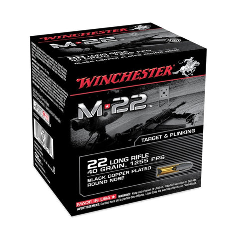Cartouches Winchester M22 Lead Round Nose - 22LR CS22LRTE