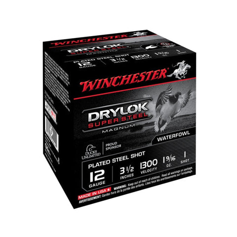 Cartouches Winchester Steel Drylok 44 g - Cal. 12/89 - Par 25 CXSM12L2