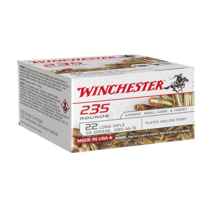 Cartouches Winchester Super-X 36 gr LHP Copper Plated - Cal. 22LR