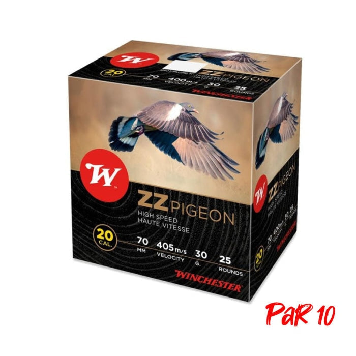 Cartouches Winchester ZZ Pigeon 30 g - Cal. 20/70 CDZZ230P55P10