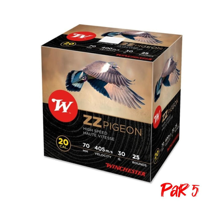 Cartouches Winchester ZZ Pigeon 30 g - Cal. 20/70 CDZZ230P55P5
