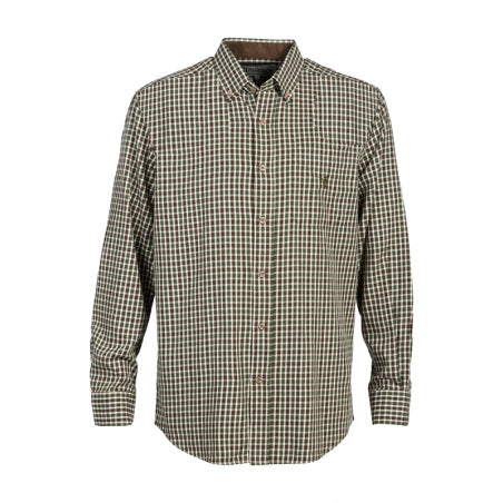 Chemise enfant Percussion petits carreaux Vert