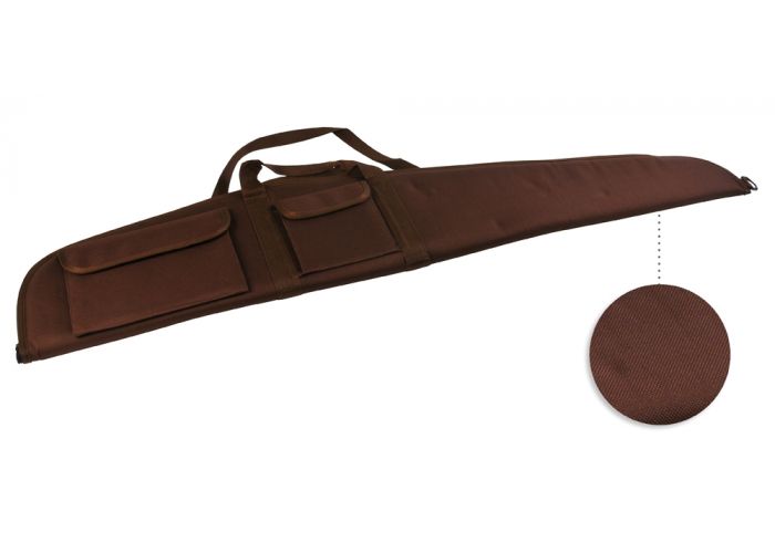 Fourreau à carabine Januel en toile marron 2 poches - 120 cm