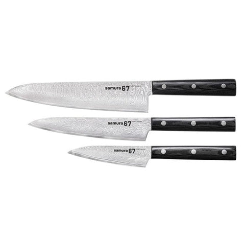 Coffret 3 couteaux Samura Damascus 67 SMSD670220M