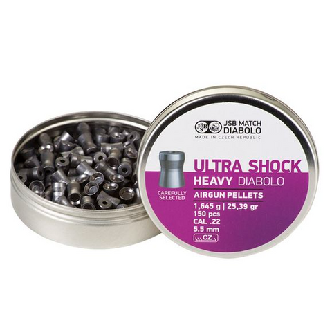 Boîte de 150 plombs JSB Ultra Shock - Cal. 5.5