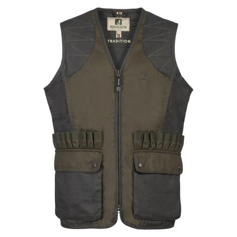 Gilet de chasse Percussion Tradition - Marron