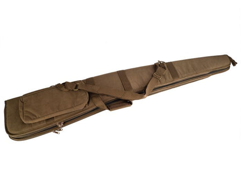 Fourreau double Januel pour fusil 130 cm avec poche marron - ChasseTir.com