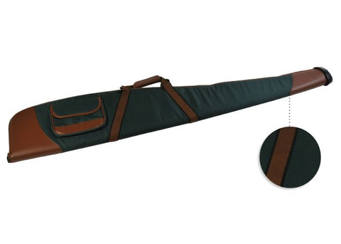 Fourreau à carabine Januel en toile verte avec poche long - 115 cm bout renfort