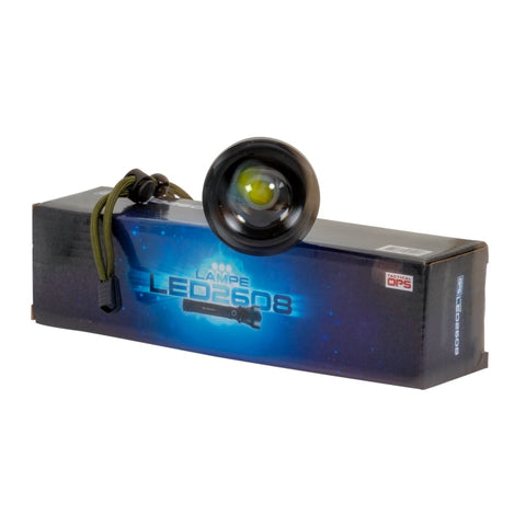 Lampe Led Tactical Ops LED2608 - Torche Zoom 3 modes 2000-10000