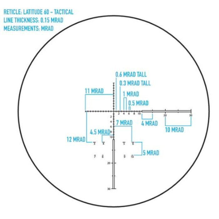 Lunette d’observation tactique SightMark Latitude 15-45x60 514SM11033T