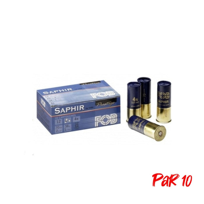 Munitions de chasse FOB Saphir - Cal.12/70 - Par 10 10504S602NP10
