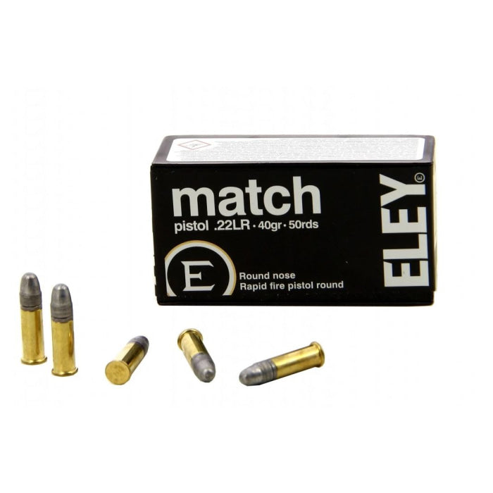 Munitions Eley Match Pistol - Cal 22 LR - Par 50 22ELMPI