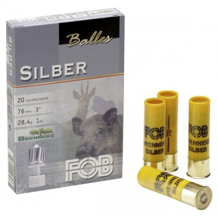 Munitions FOB Brenneke Silber - Cal.20/76 - Par 10 105J3Q0BBR