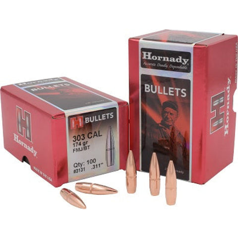 Ogives Hornady Cal. 303 174GR FMJ-BT 773976