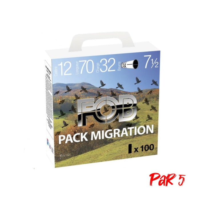 Pack 100 Cartouches FOB Migration - Cal.12/70 105A800006P5