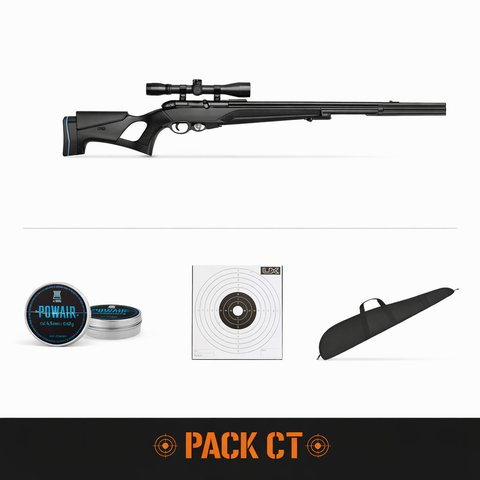Pack carabine PCP Stoeger XM1 S4 Suppressor et lunette 4x32- Cal. 4.5