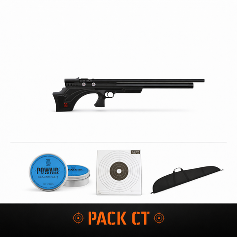 Carabine PCP Aselkon Mx7 Evoc Régulateur Jet Black 19J - Cal. 5.5
