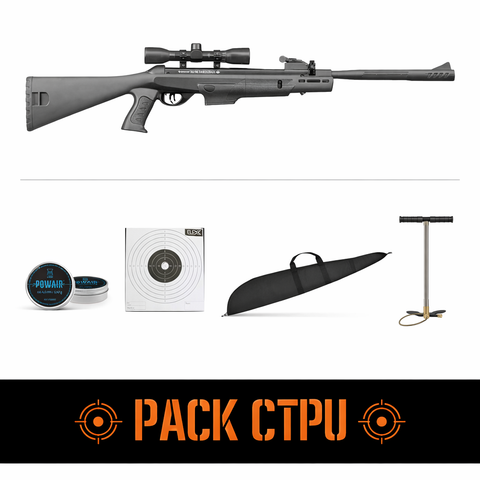Pack Carabine à air Crosman Mag Fire Diamond Back NP - Cal.4.5mm + lunette