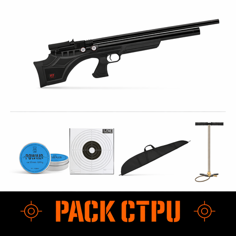 Carabine PCP Aselkon Mx7 Evoc Régulateur Jet Black 19J - Cal. 5.5