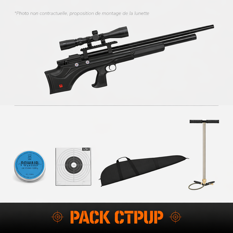 Carabine PCP Aselkon Mx7 Evoc Régulateur Jet Black 19J - Cal. 5.5