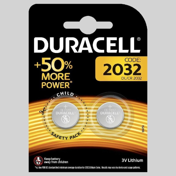 Pack de 2 piles CR2032 lithium 3 volts Duracell LC409