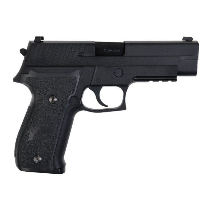 Pistolet WE F226 avec rail noir Gaz Cal. 6mm WE1007